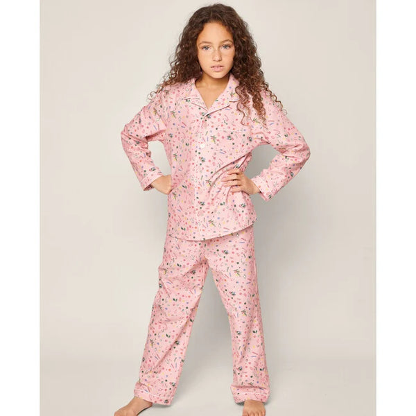 Petite Plume Kid's Twill Pajama Set in Vintage Sweets