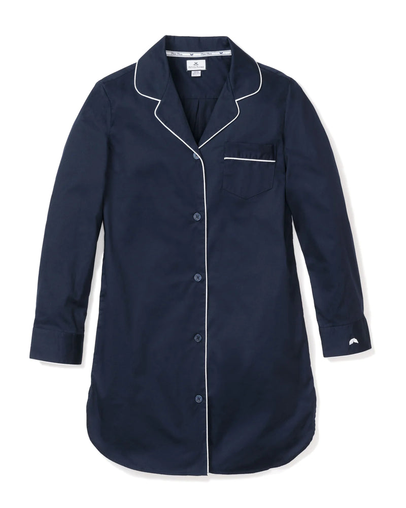 Petite Plume Nightshirt in Navy Twill