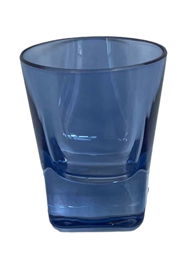 Estelle Colored Glass Shot Glasses Cobalt Blue