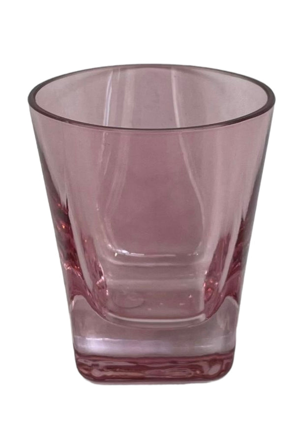 Estelle Colored Glass Shot Glasses Rose