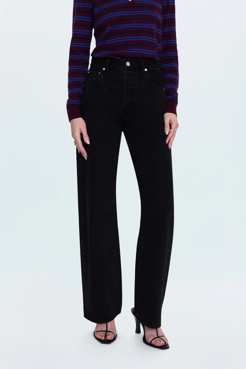 Pistola Tate High Rise Bowed Wide Leg Midnight Hour