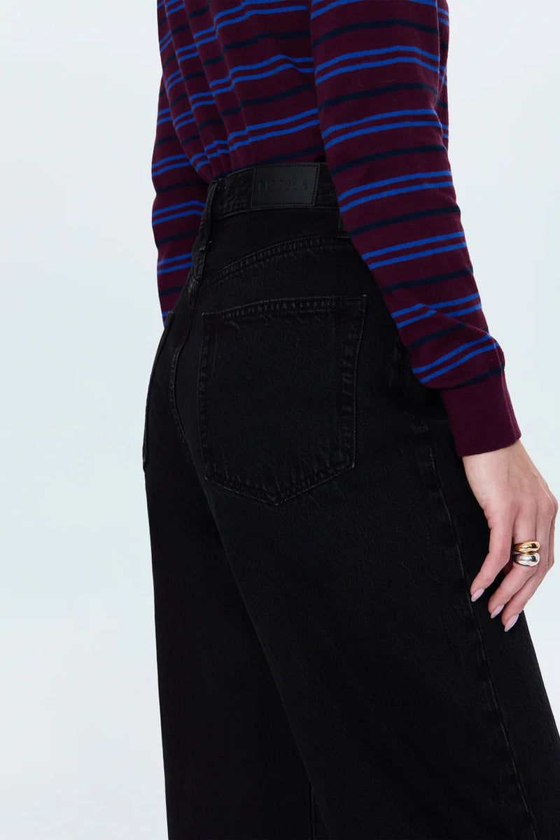 Pistola Tate High Rise Bowed Wide Leg Midnight Hour