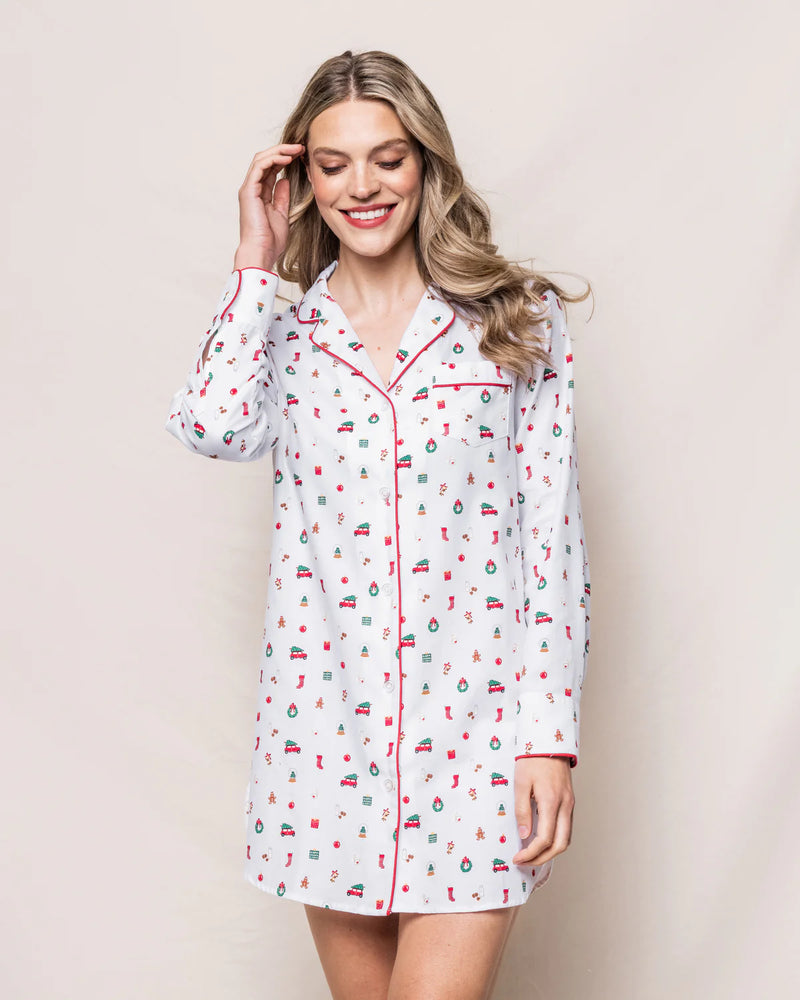 Petite Plume Women's Winter Nostalgia Nightshirt