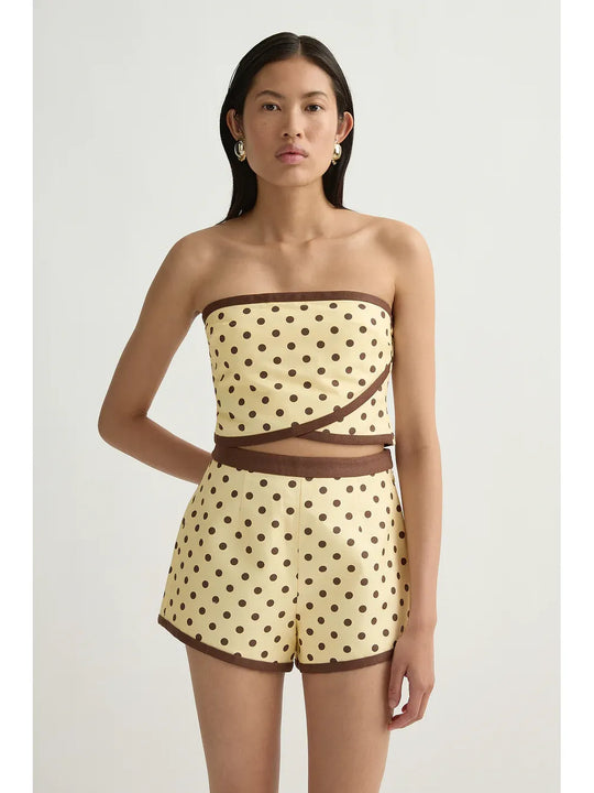 Posse Bowie Strapless Top VanillaChoc