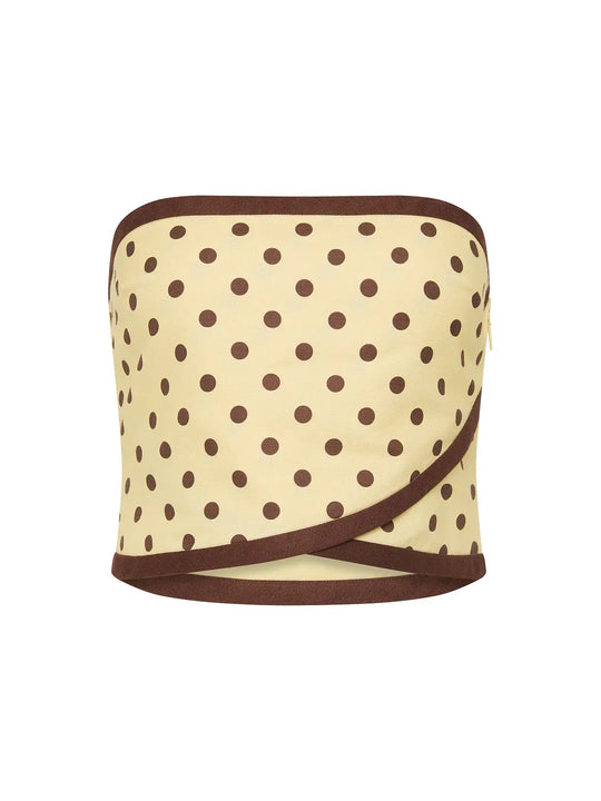 Posse Bowie Strapless Top VanillaChoc