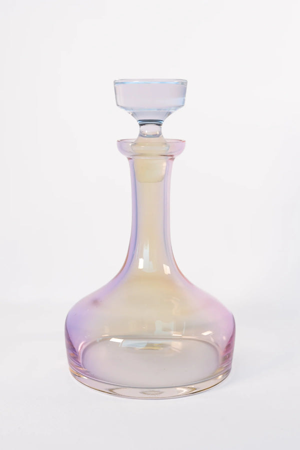 Estelle Colored Glass Vouge Decanter Iridescent