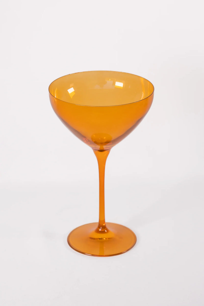 Estelle Colored Glass Martini Glass Butterscotch