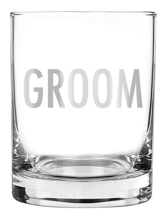 Santa Barbara Design Studio Double Old Fashion Glass - Groom