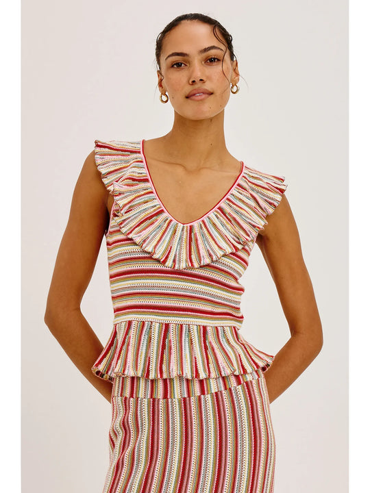 Rails Carmelita Top - Havana Stripe