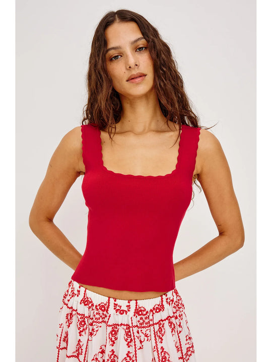 Rails Flore Tank - Tomato
