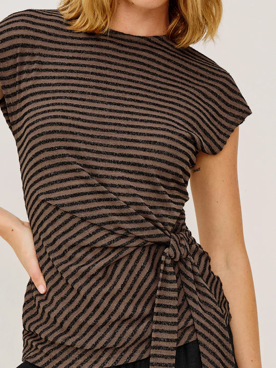 Rails Gabbie - Onyx Cocoa Stripe