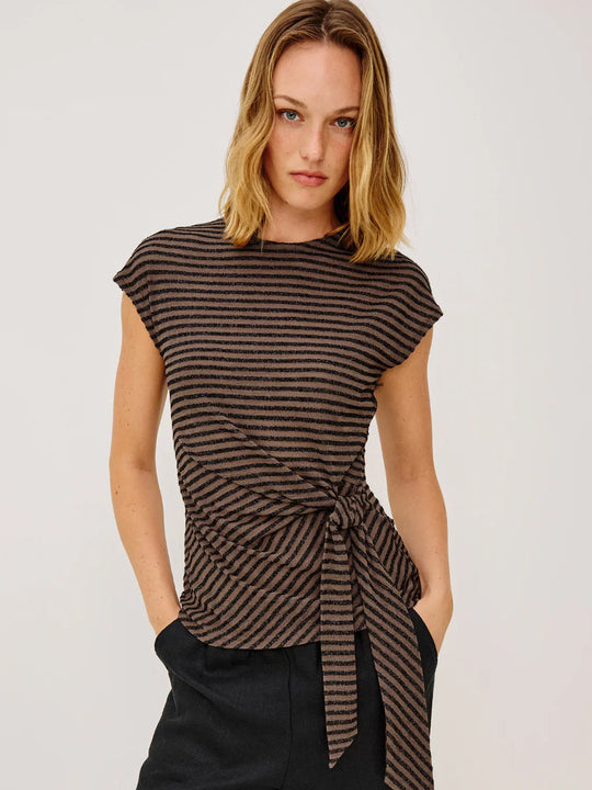 Rails Gabbie - Onyx Cocoa Stripe