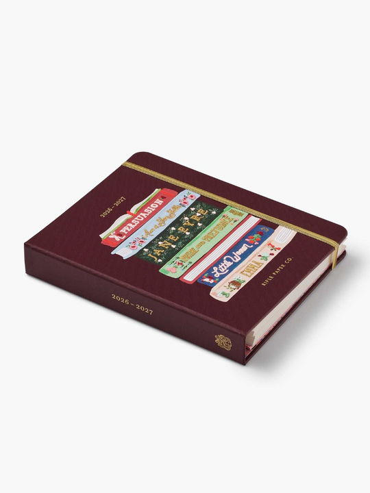 Rifle Paper Co. 17-Month Academic Covered Spiral Planner - 2027 Ladies Night Book Club