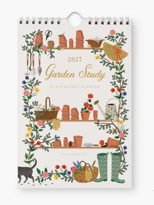 Rifle Paper Co. Kitchen Calendar - 2027 Garden Study