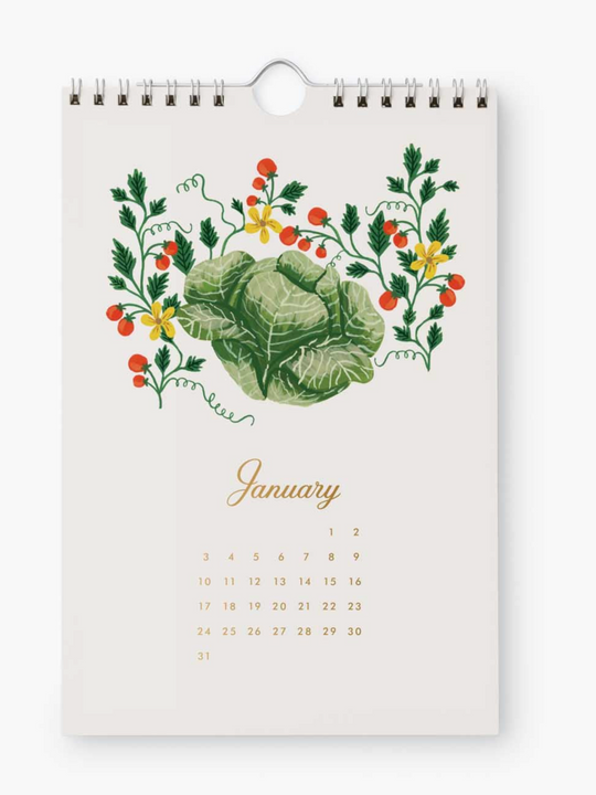 Rifle Paper Co. Kitchen Calendar - 2027 Garden Study