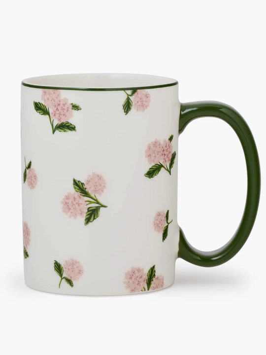 Rifle Paper Co. Pink Hydrangea Porcelain Mug