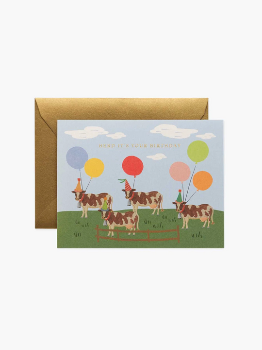 Rifle Paper Co. Herd It's Your Birthday Card