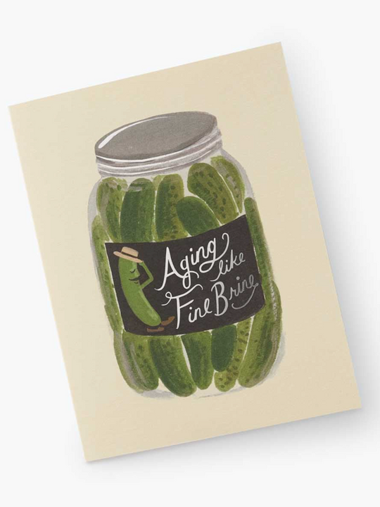 Rifle Paper Co. Aging Like Fine Brine Birthday Card