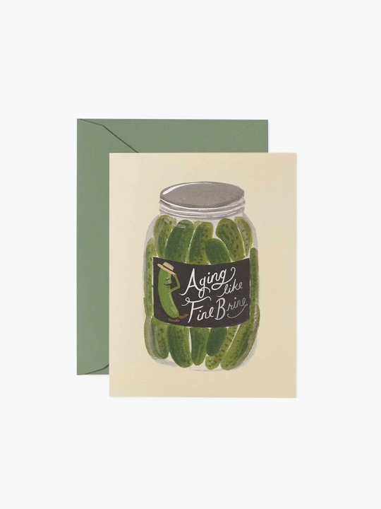 Rifle Paper Co. Aging Like Fine Brine Birthday Card