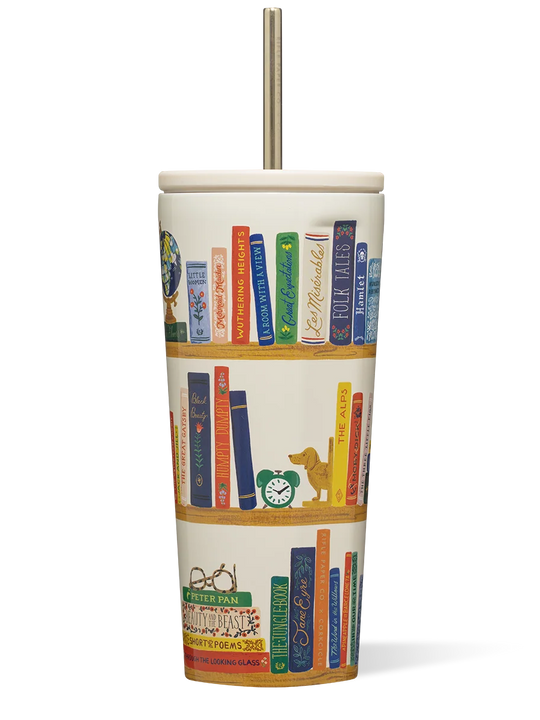 Corkcicle 24oz Rifle Paper Cold Cup -  Book Club