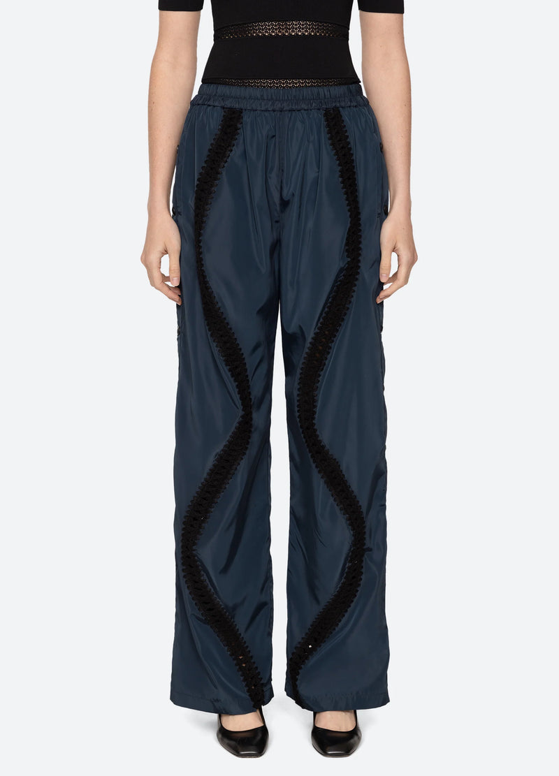 Sea NY Averie Windbreaker Track Pants Navy