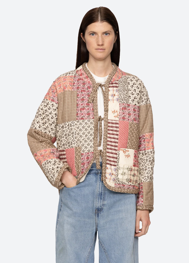 Sea NY Presley Quilter Patchwork Jacket Multi