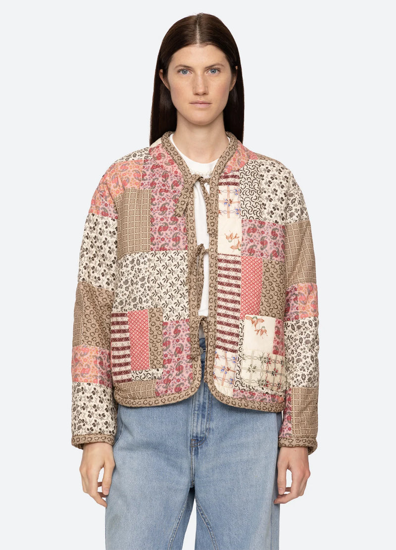 Sea NY Presley Quilter Patchwork Jacket Multi