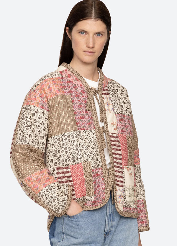 Sea NY Presley Quilter Patchwork Jacket Multi