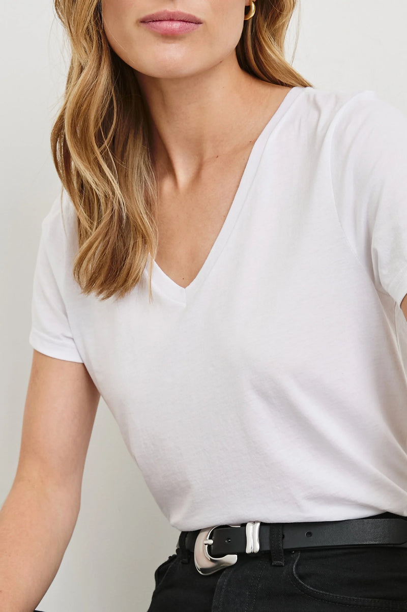 Rails Classic V-Neck White