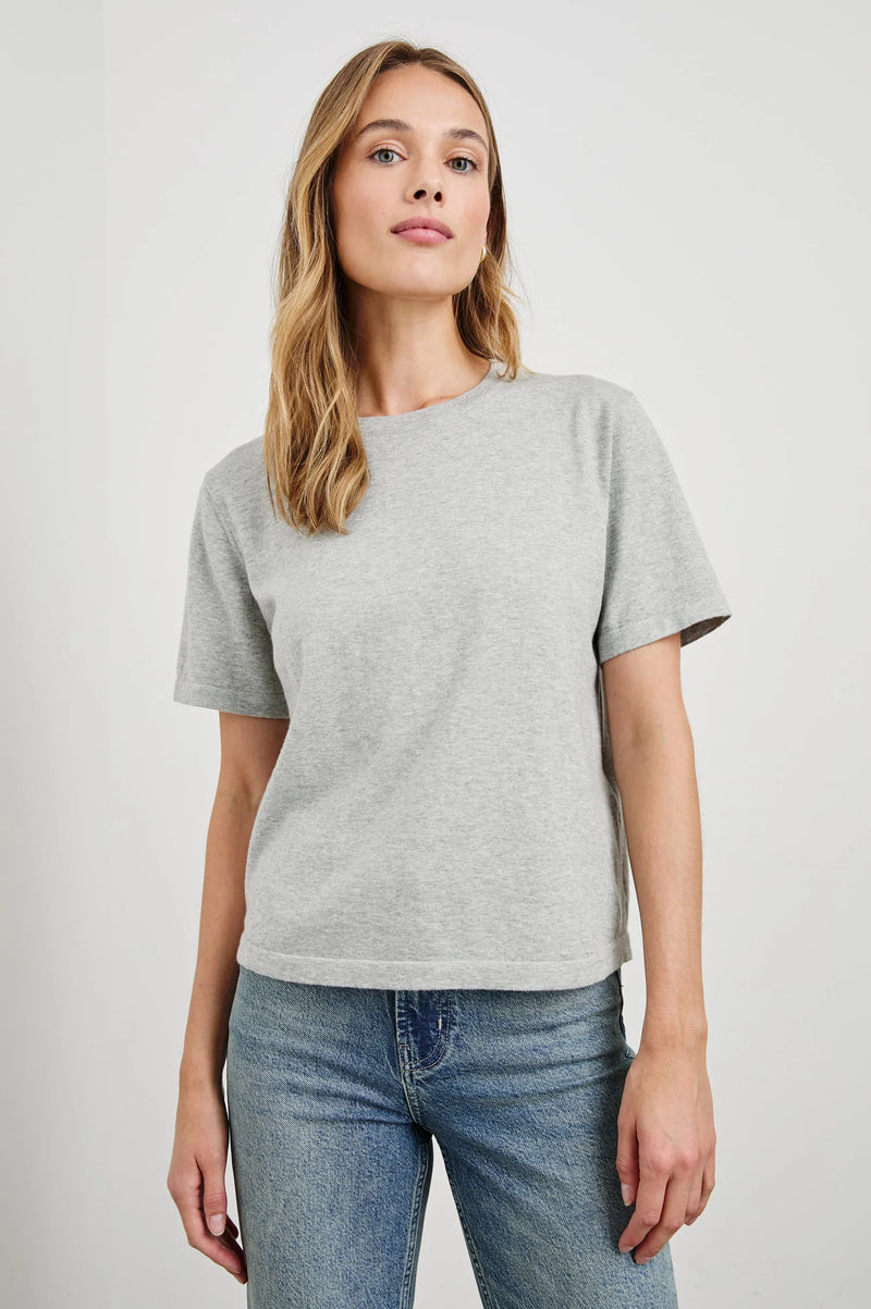 Rails Cotton Cashmere Short Heather Grey