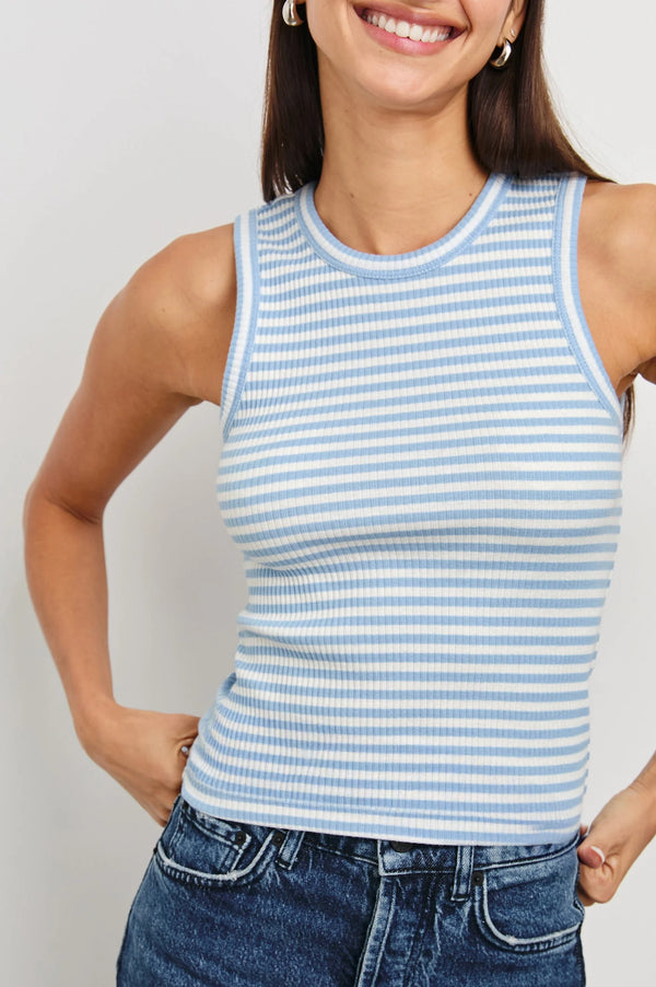 Rails  Racer Tank Chambray Blue