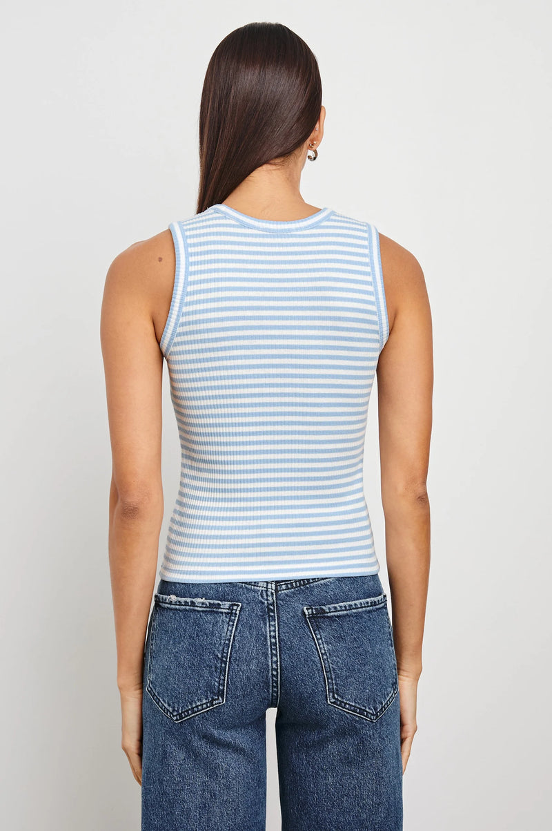 Rails  Racer Tank Chambray Blue