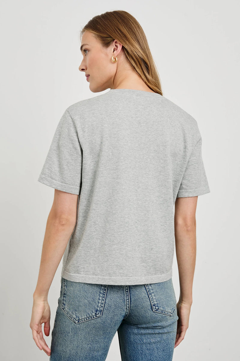 Rails Cotton Cashmere Short Heather Grey