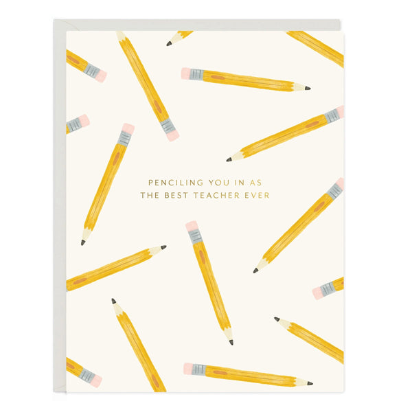 Ramona & Ruth Pencil Teacher Card