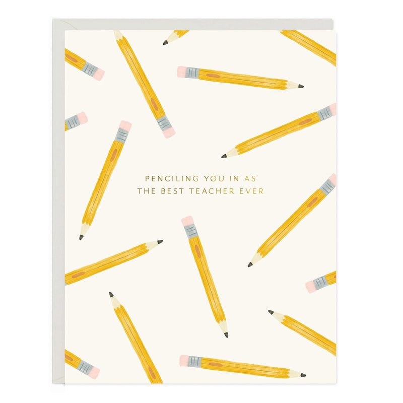 Ramona & Ruth Pencil Teacher Card
