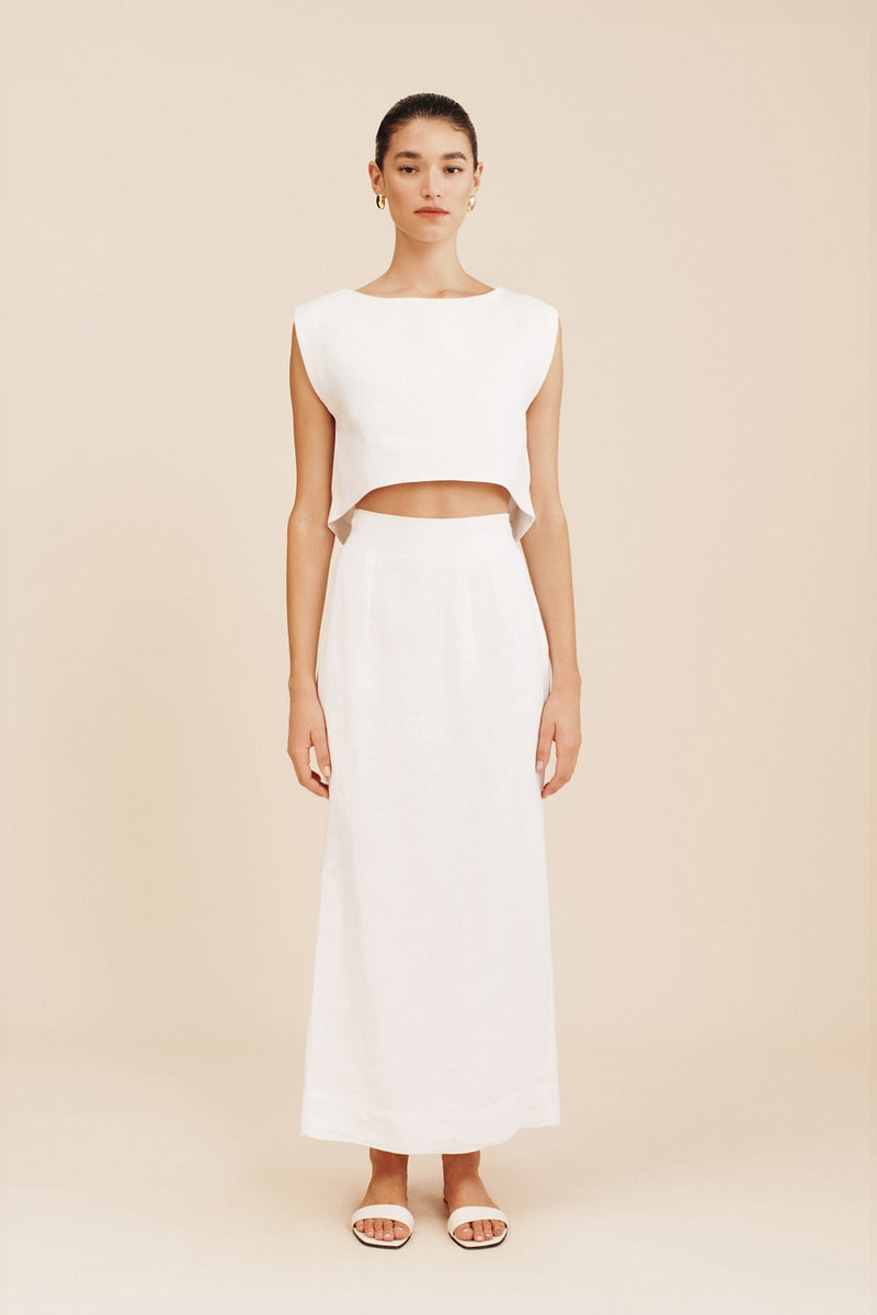 Posse Emma Pencil Skirt Ivory