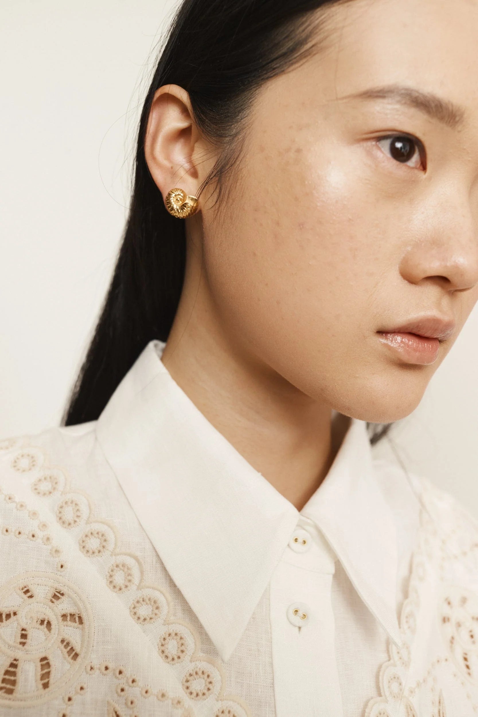Alemais Reverie Nautilus Shell Studs