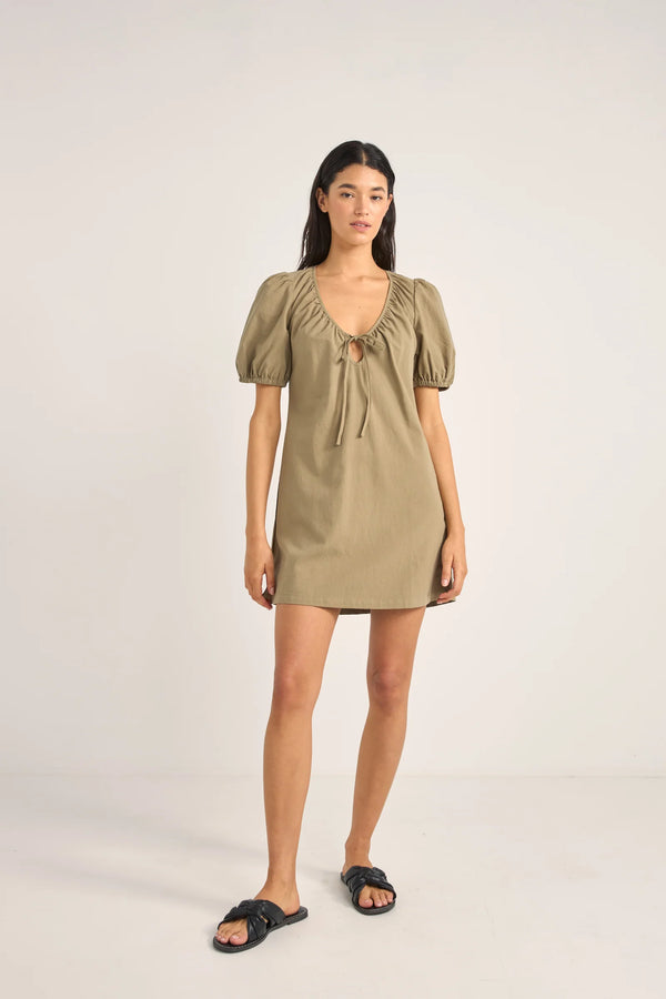 Rhythm Desi Mini Dress Sage