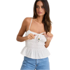 Rhythm Gigi Tie Front Top White