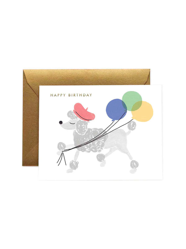 Rifle Paper Co. French Poodle Birthday Card