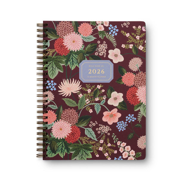 Rifle Paper Co. 2026 Dahlia 12-Month Softcover Spiral Planner