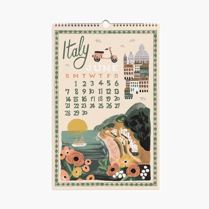 Rifle Paper Co. 2026 World Travel Wall Calendar