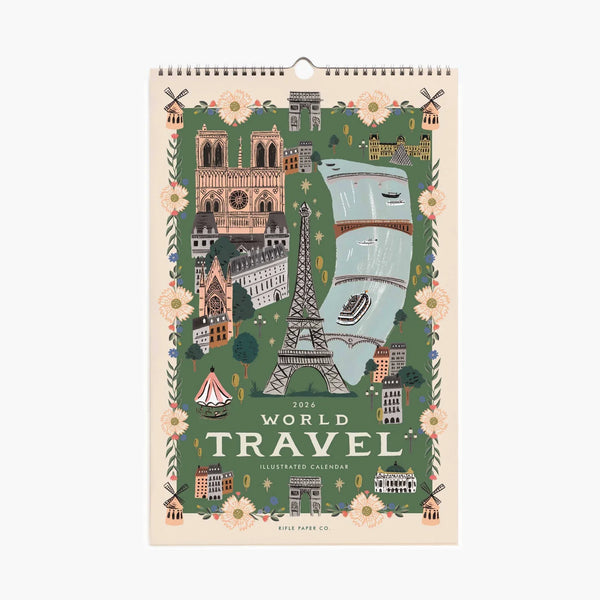 Rifle Paper Co. 2026 World Travel Wall Calendar