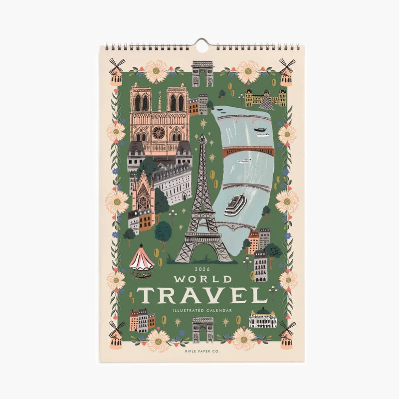 Rifle Paper Co. 2026 World Travel Wall Calendar