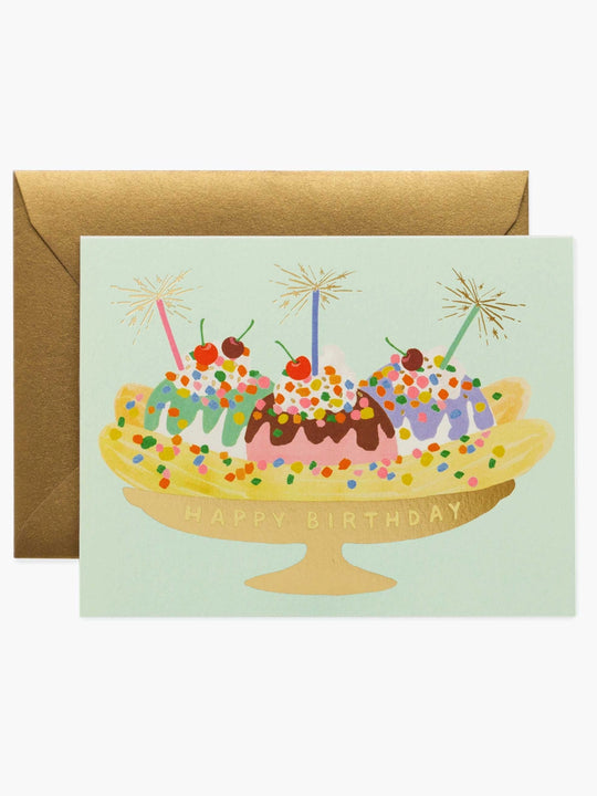Rifle Paper Co. Banana Split Birthday Card