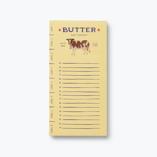 Rifle Paper Co. Butter Not Forget Market Pad