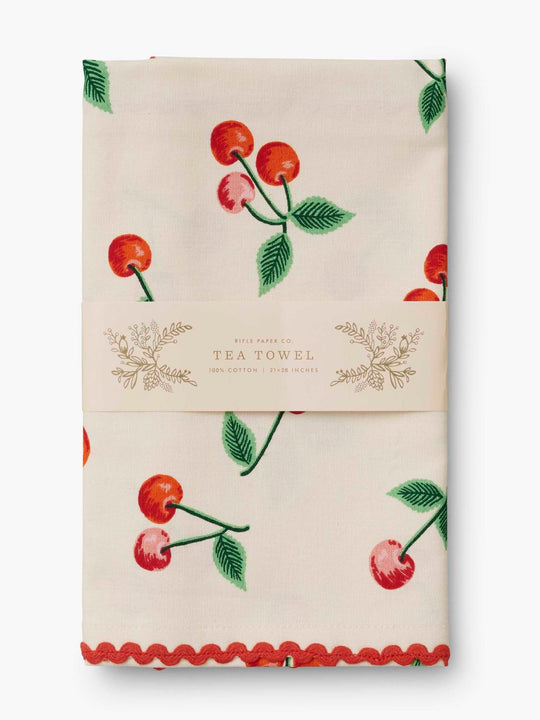 Rifle Paper Co. Cherries Tea Towel