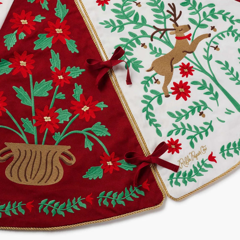 Rifle Paper Co. Christmastide Embroidered Tree Skirt