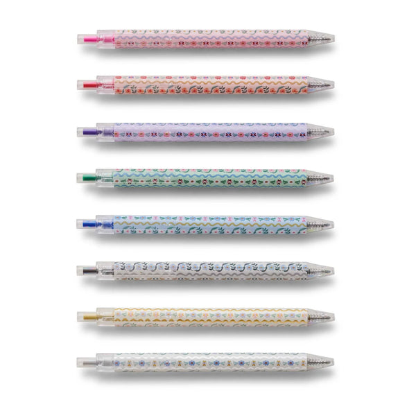 Rifle Paper Co. Delphine Gel Pen Set Of 8