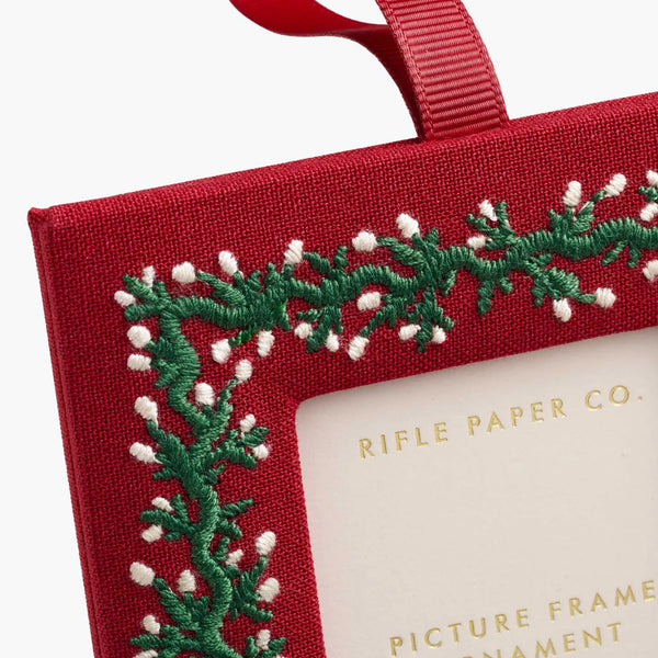 Rifle Paper Co. Garland Embroidered Frame Ornament